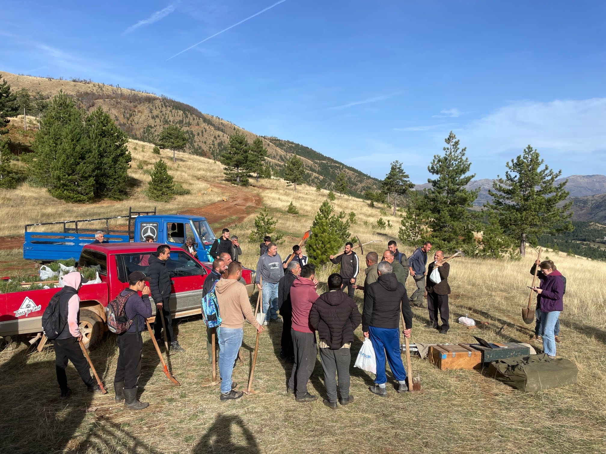 2023: Fushë-Lurë local team ready to start the second day of digging